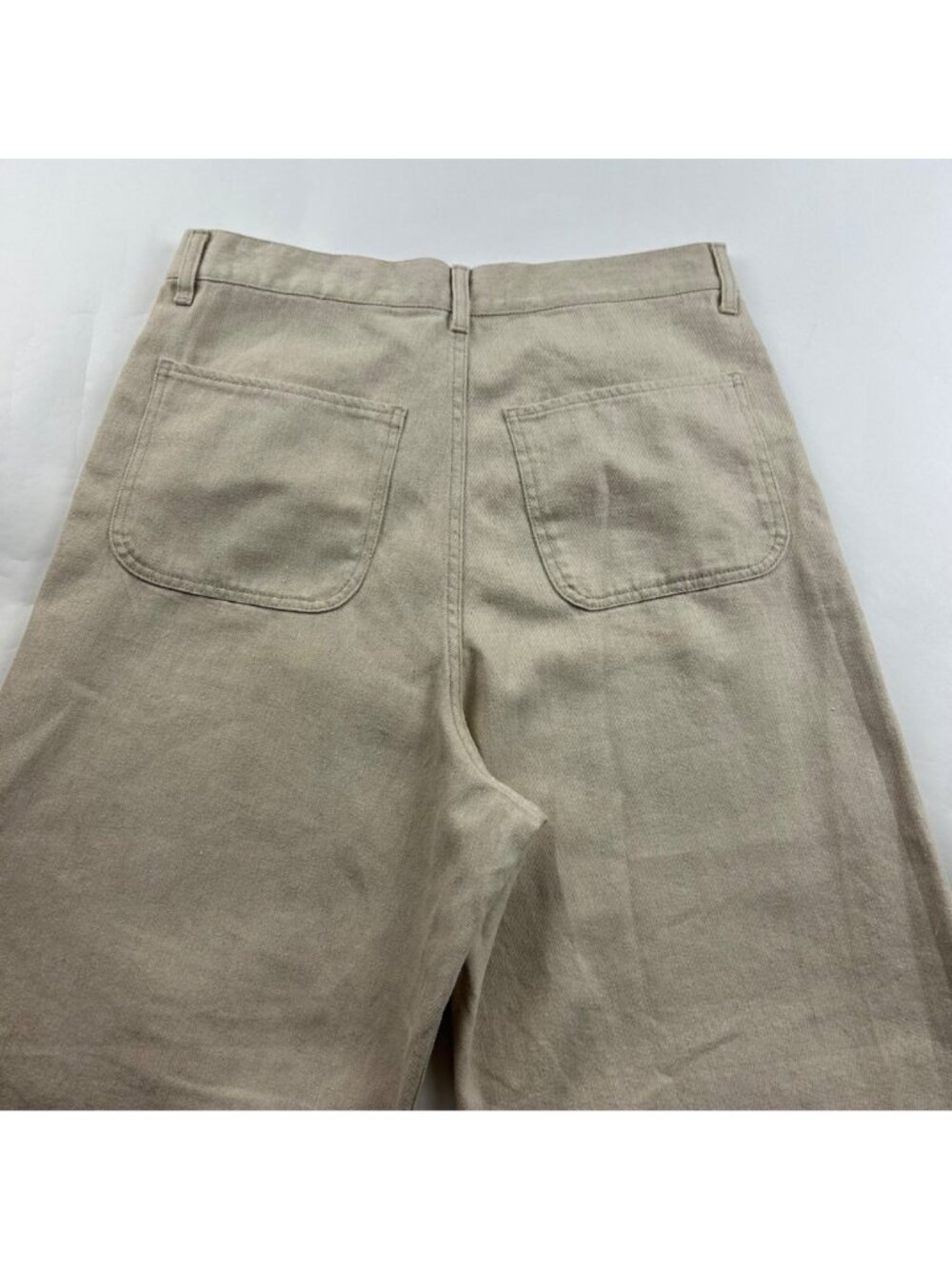 Weekday Flax Astro Linen Blend Wide Leg Trouser Pant 30 UNISEX - Picture 6 of 6